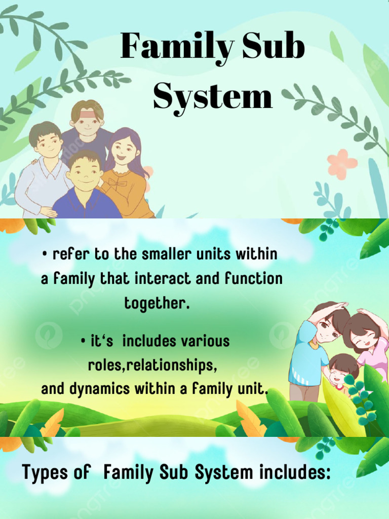 Family Subsystems Explained | PDF | Family | Intimate Relationships