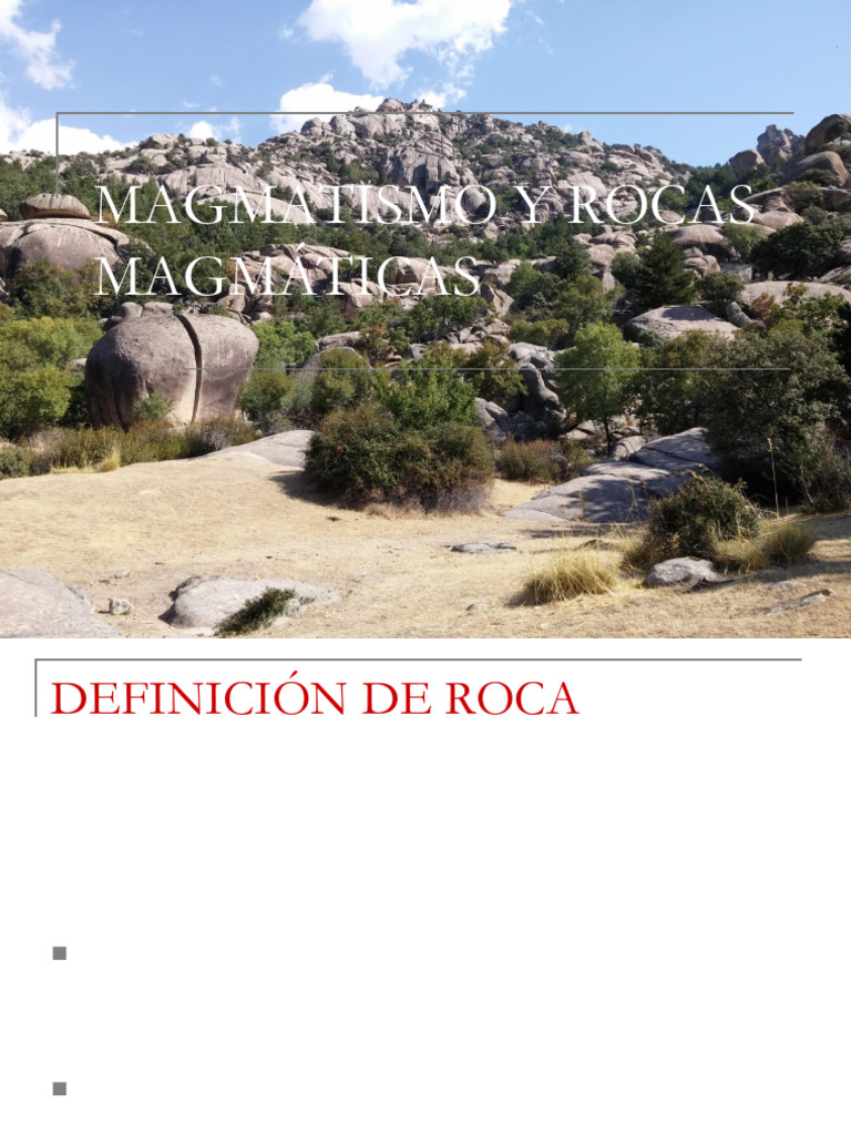 6 Magmatismo y Rocas Magmc3a1ticas | PDF | Magma | Roca ígnea