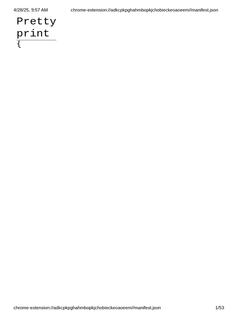 Manifest | PDF | Json | Internet & Web