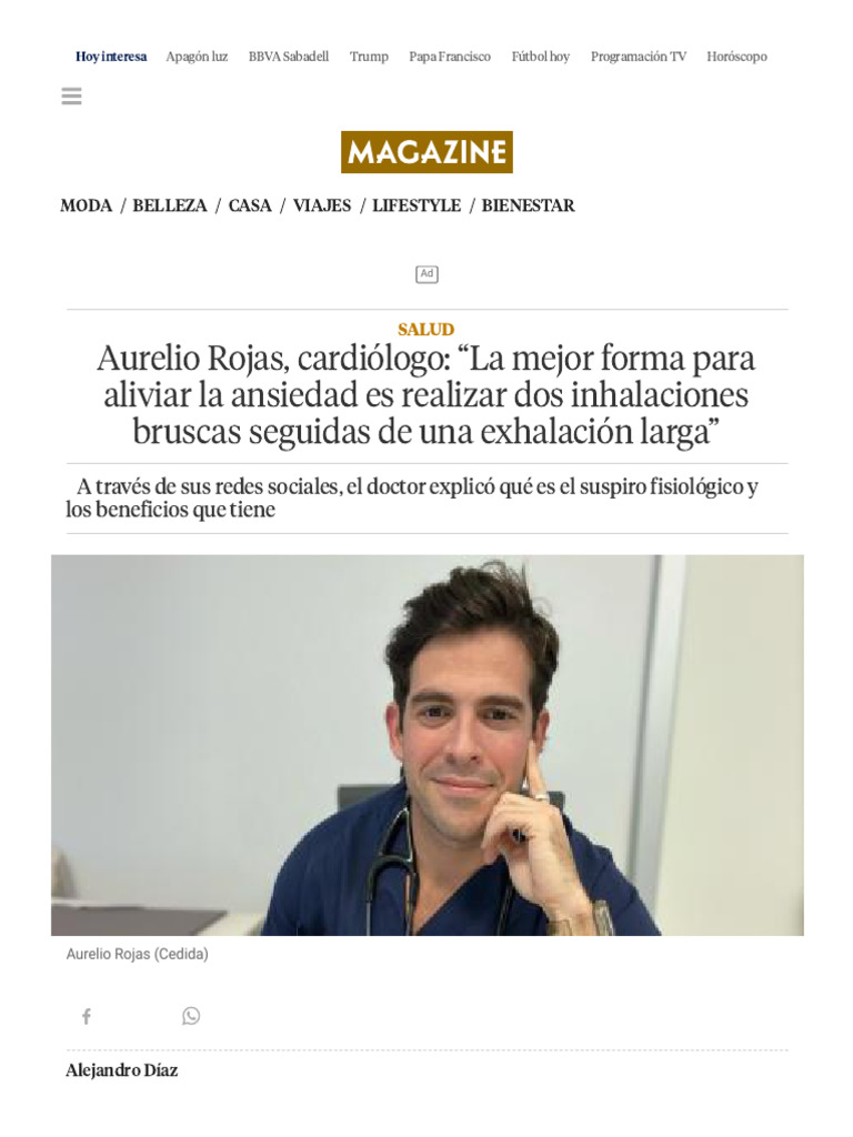 Aurelio Rojas, Cardiólogo - 