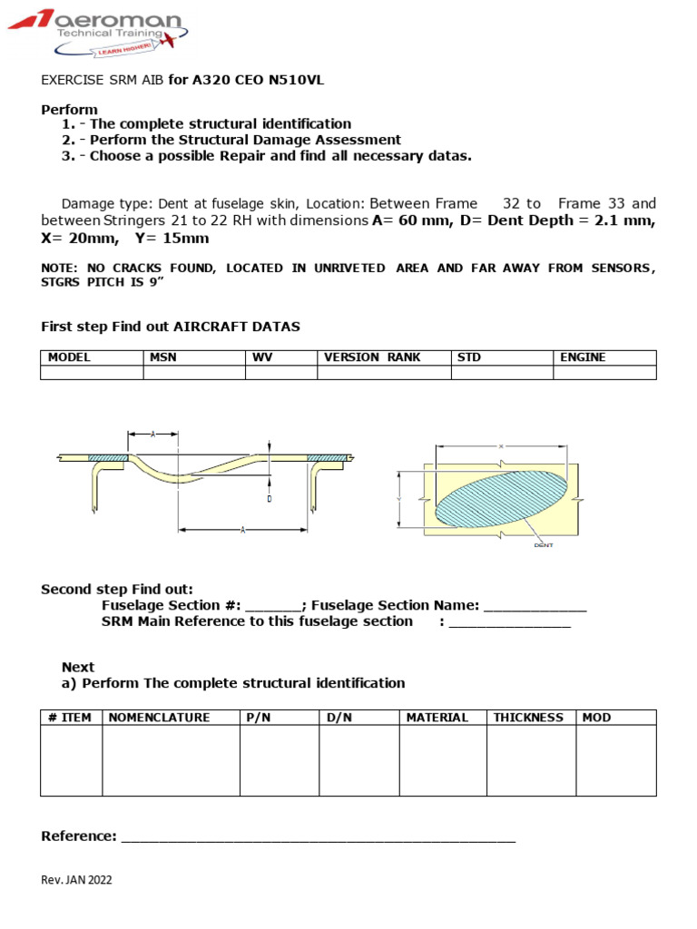 A320 Structural Damage Assessment Guide | PDF