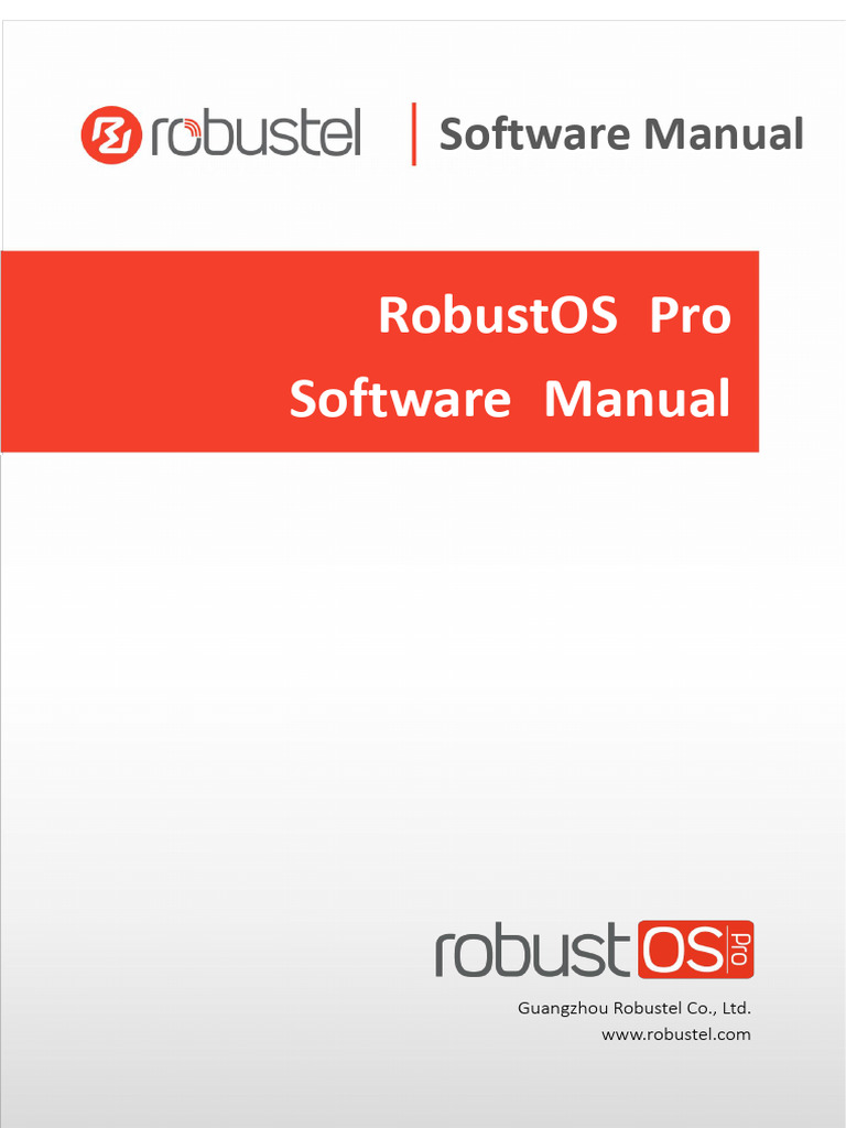 RT SM RobustOS-Pro-Software-Manual V2.3.0 | PDF | Ip Address | Computer ...