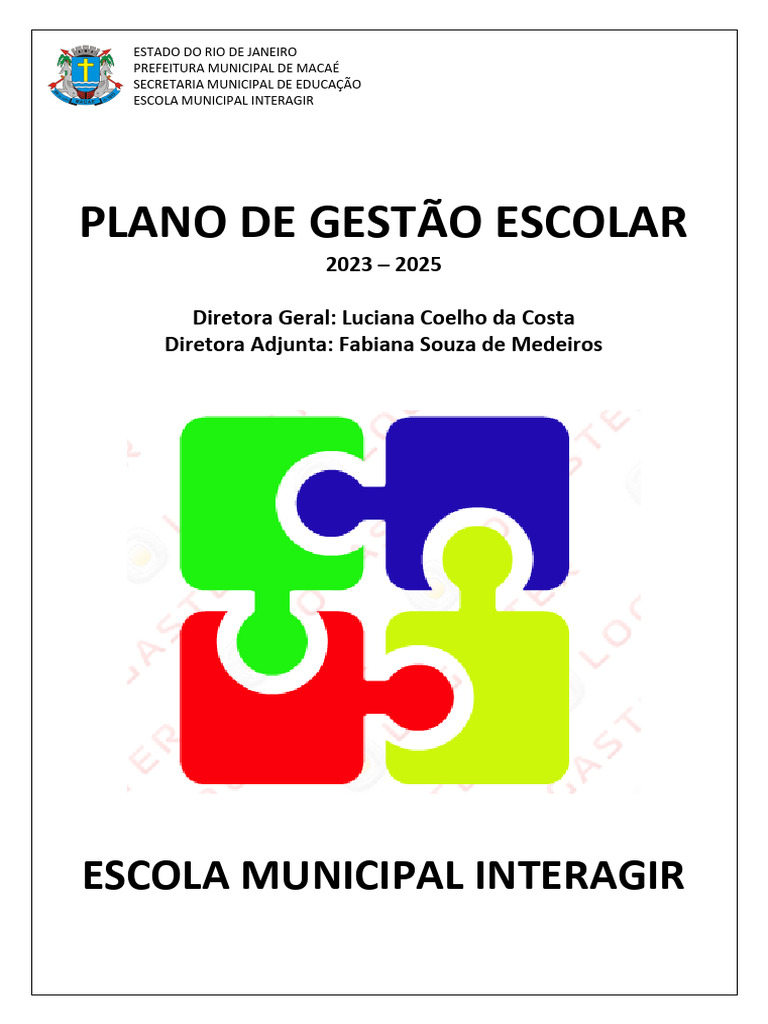 PLANO DE GESTAO 2023-2025 | PDF | Pedagogia | Escolas