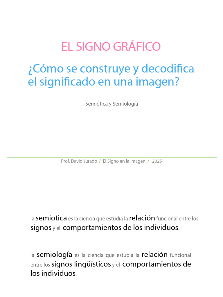 EL SIGNO Parte 1 | PDF