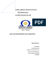 BANNARI AMMAN INSTITUTE OF TECHNOLOGY SATHYAMANGALAM ADVANCED POWER ELECTRONICS