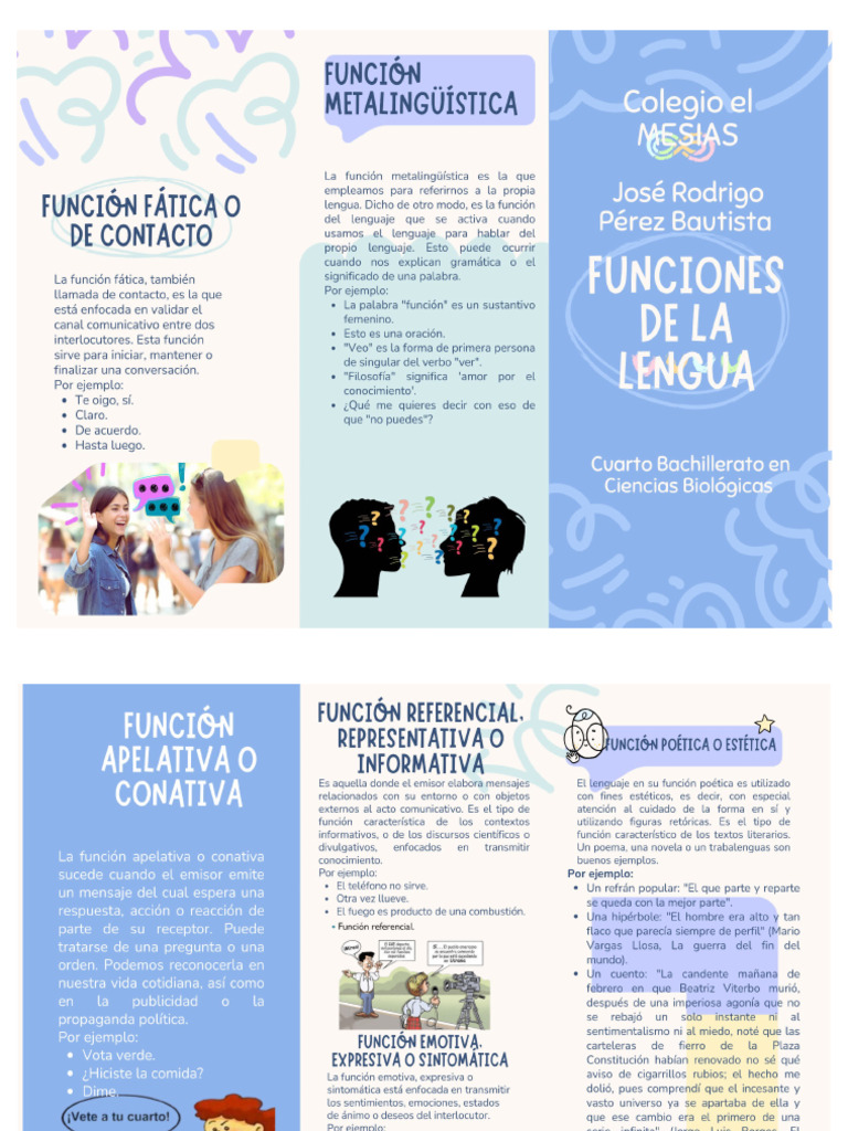 Funciones de La Lengua | PDF