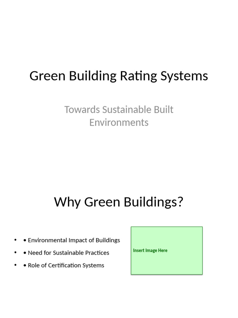 Green Building Rating System Placeholders | PDF