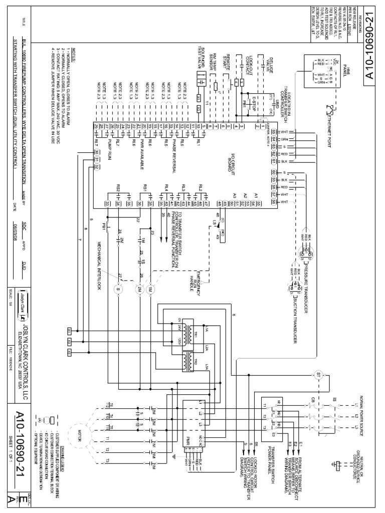 G & E 10690 Wiring Schematic With ATS | PDF