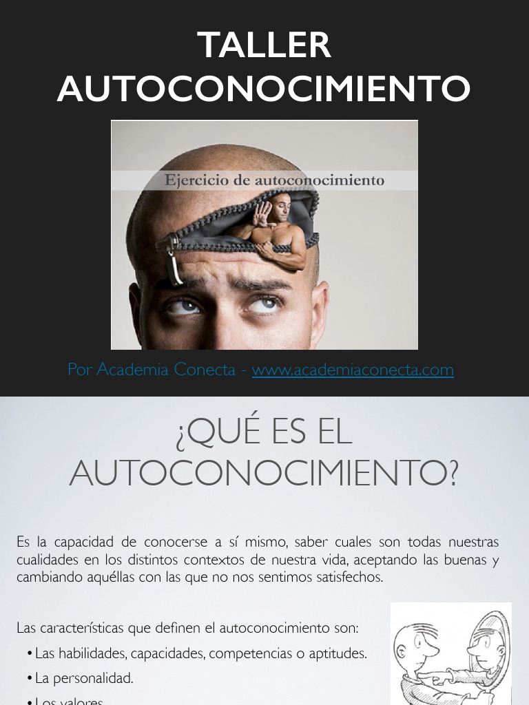 Taller Autoconocimiento y Autoconcepto | PDF | Autoestima | Habilidades ...