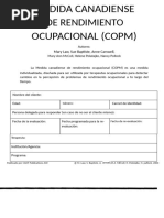 Evaluación COPM | PDF | Sicología | Business