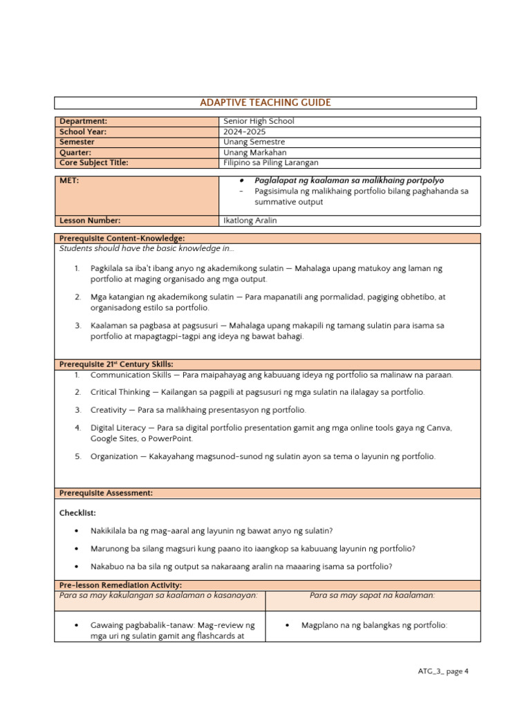Atg 3 FPL | PDF