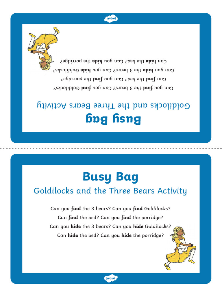 Busy Bag Prompt Card | PDF