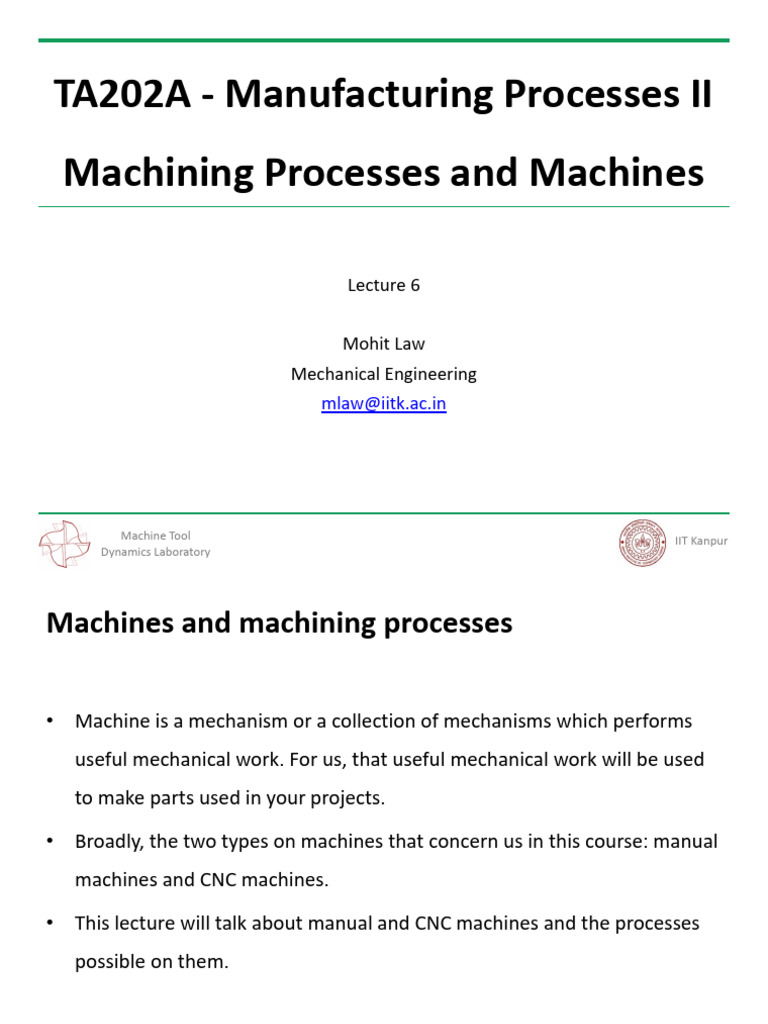 CNC Machining Processes Overview | PDF | Numerical Control | Servomechanism