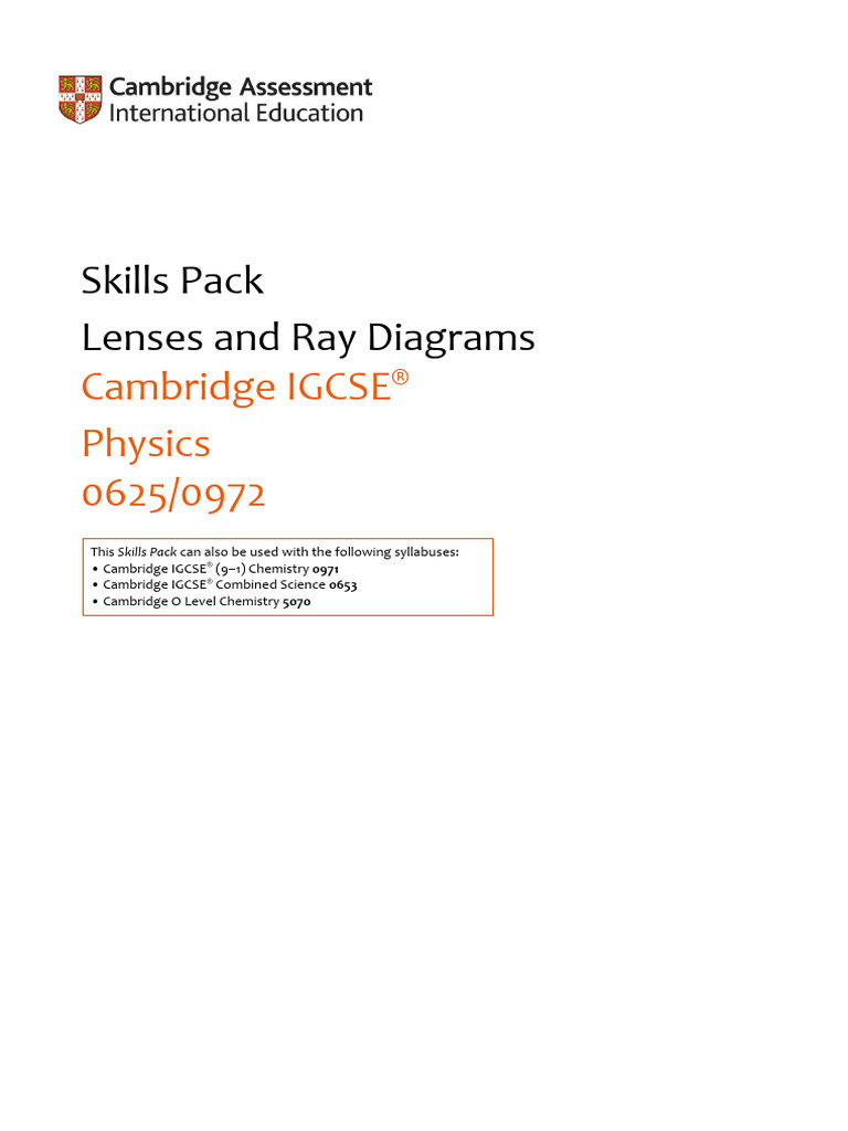 Lenses and Ray Diagrams - TP | PDF | Light | Electromagnetic Radiation