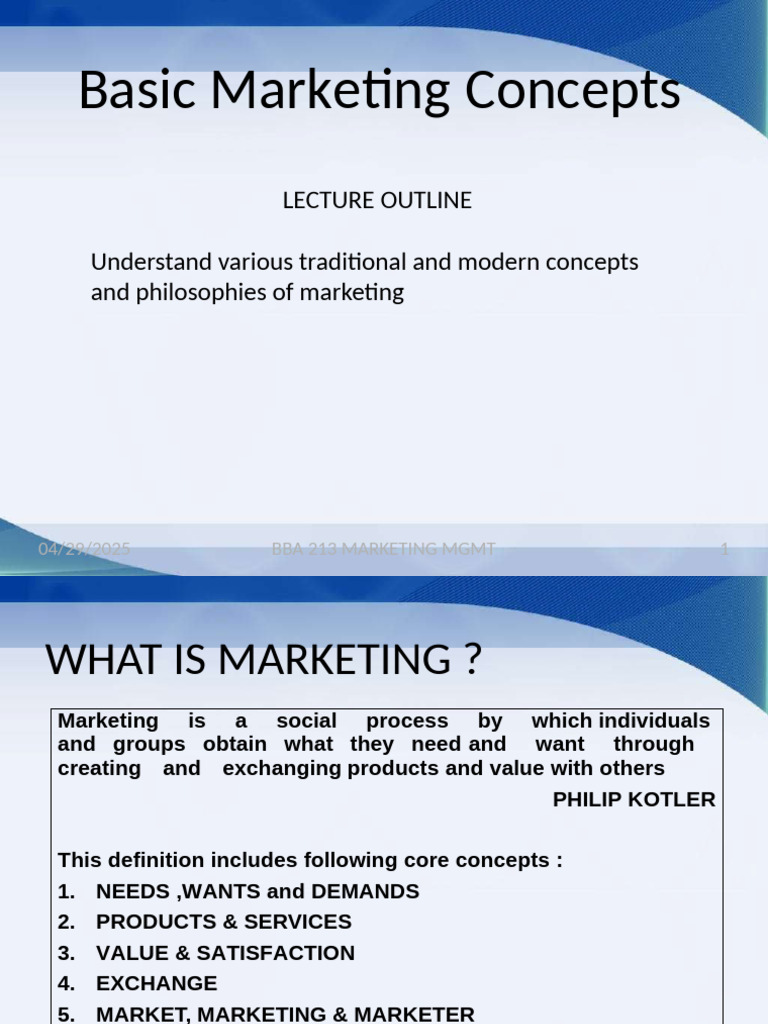 Marketing Concepts N Philosophies | PDF | Marketing | Business Economics