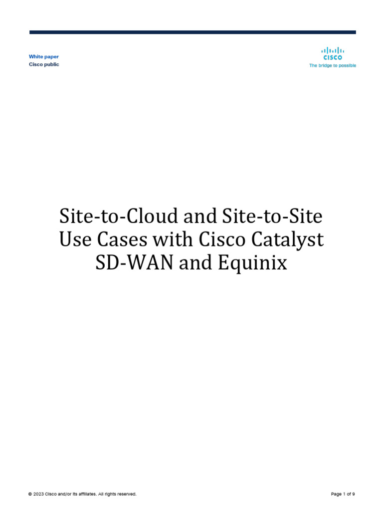 White Paper c11 2373512 | PDF | Router (Computing) | Cloud Computing