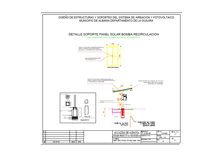 Soportes Paneles - Bomba Recirculacion (1) - Soporte Panel Bomba ...