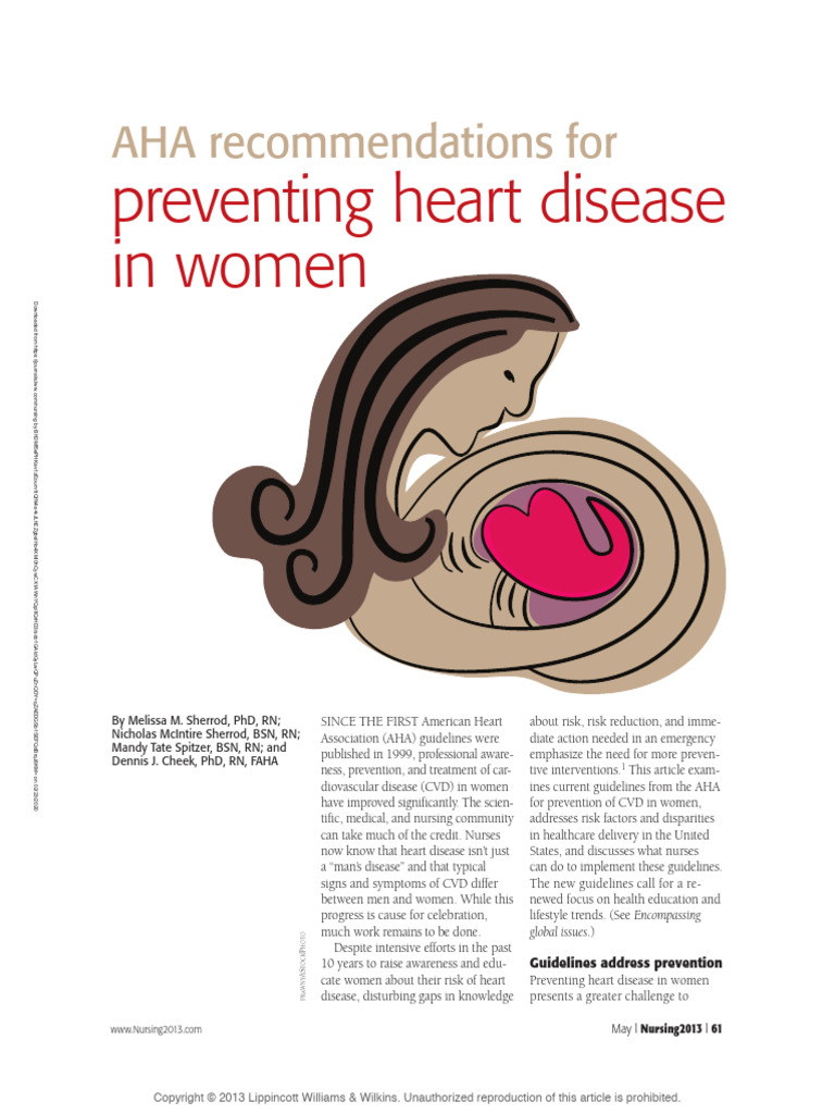 Preventing Heart Disease in Women | PDF | Cardiovascular Diseases ...