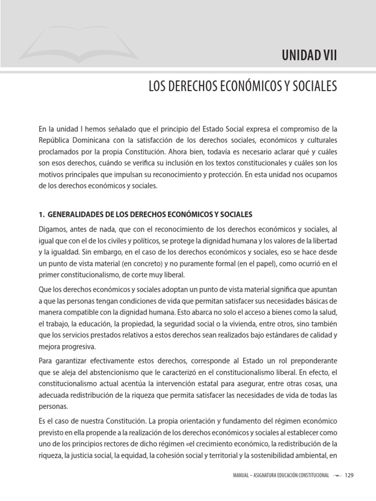 Derechos Económicos y Sociales en RD | PDF | Propiedad | Invalidez
