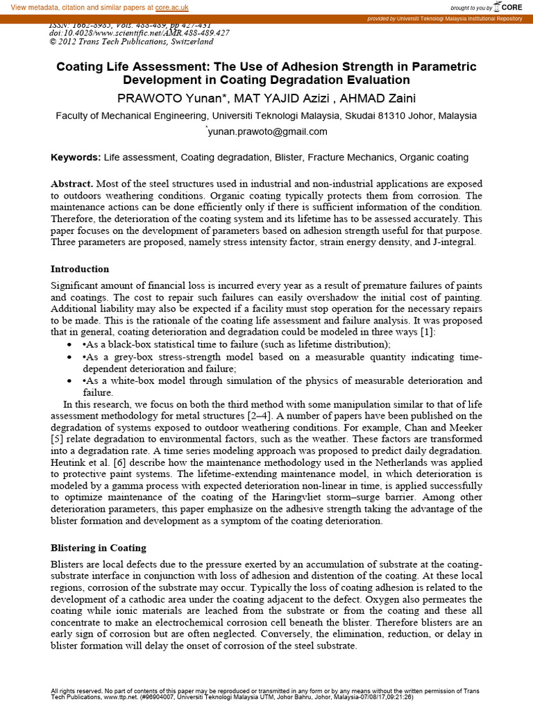 Coating_Life_Assessment_The_Use_of_Adhes | PDF | Information Science ...