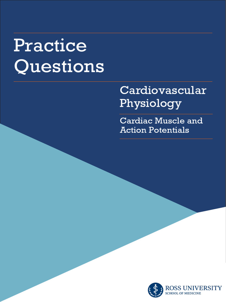 Cardiac Action Potentials Quiz | PDF | Cell Biology | Physiology