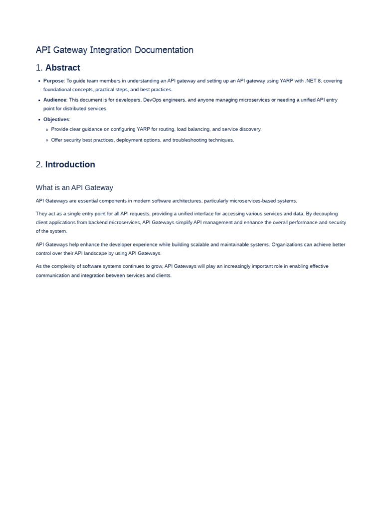 WIKI-API Gateway Integration Documentation-121124-074006 | PDF | Load ...