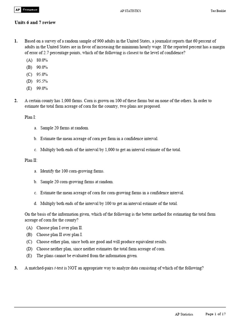 Confidence Intervals and Sampling Methods | PDF | Statistical ...