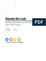 Hands-On Lab: Building Applications and Services Using Open Data Protocol