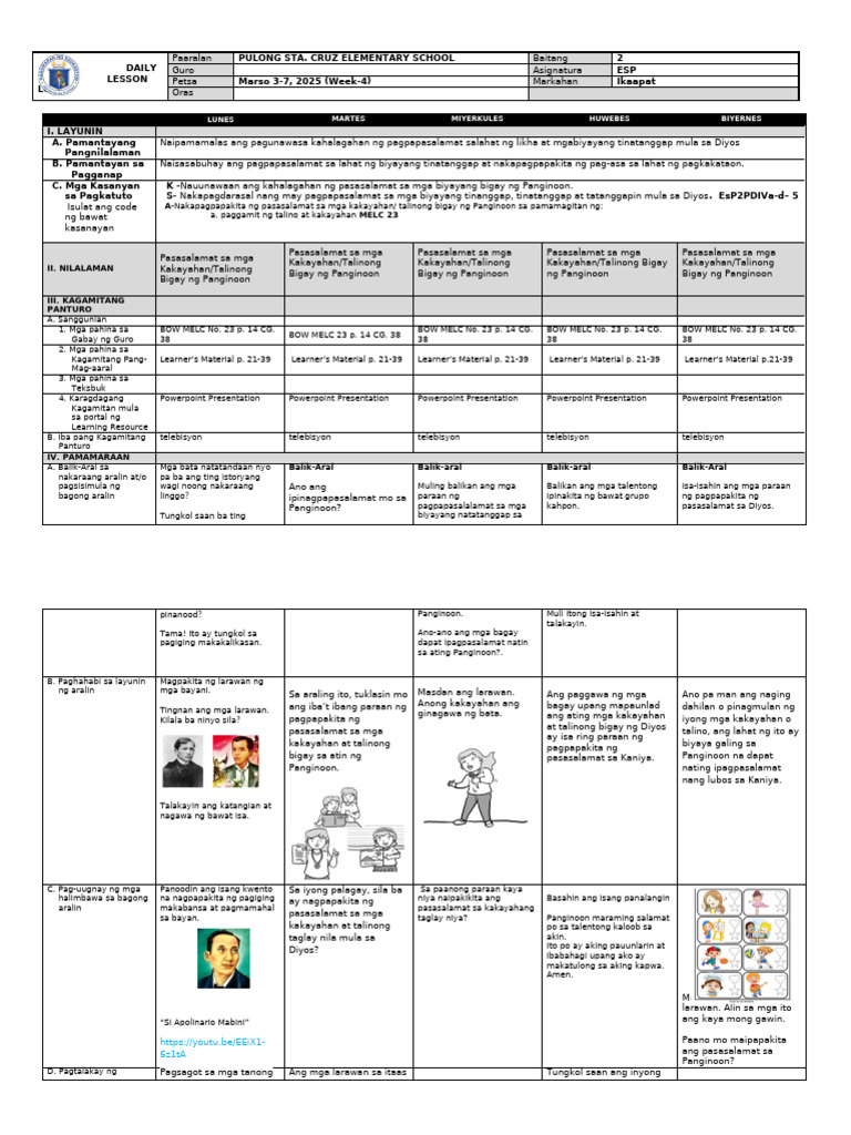 Esp Q4 W4 DLL | PDF