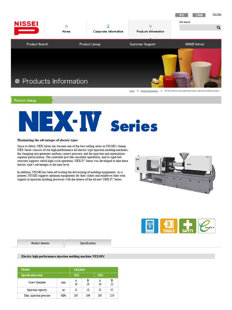 Nissei NEX Series Injection Machines | PDF | Plastic | Mechanical ...