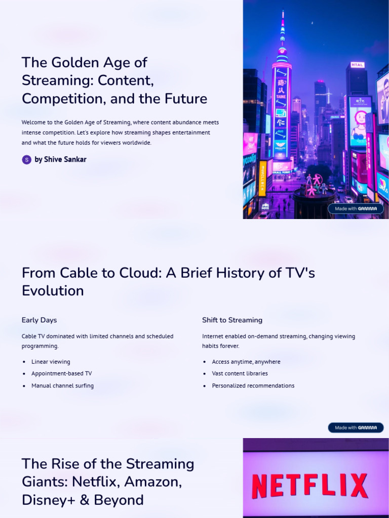 Streaming Competition and Future Trends | PDF | Video On Demand | Netflix