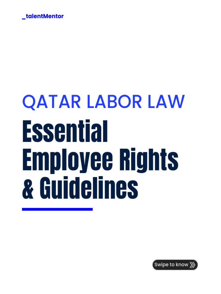 Qatar Labor Law: Employee Rights 2025 | PDF | Sick Leave | Parental Leave