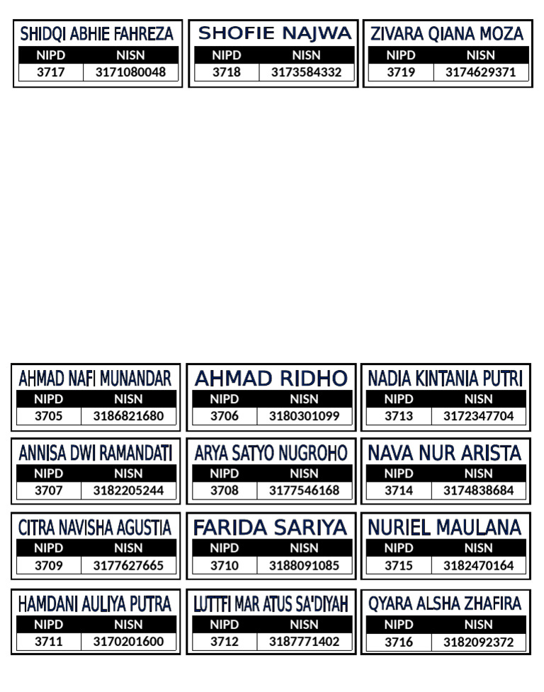 Label Sampul Rapor | PDF