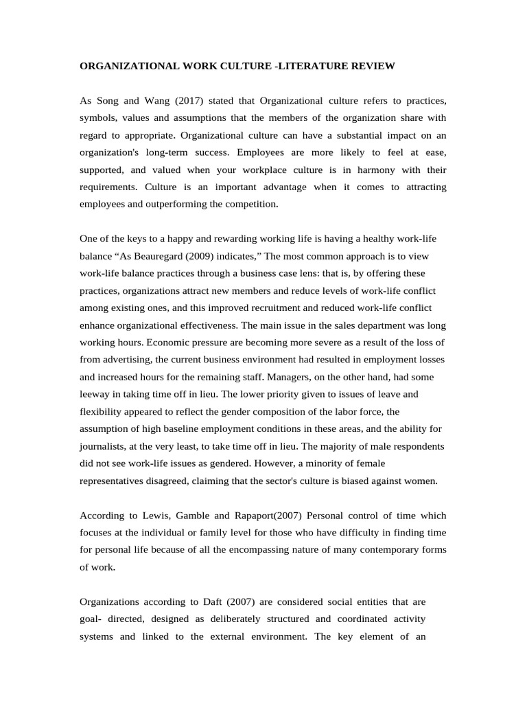 Impact of Organizational Culture on Performance | PDF | Employment ...