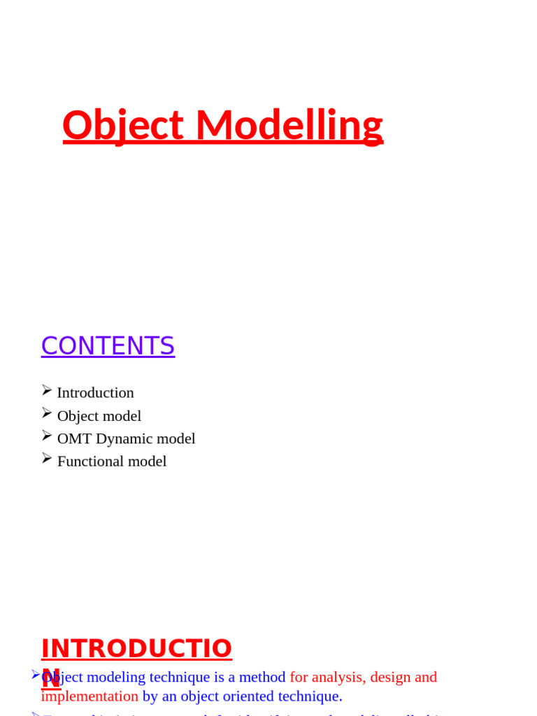 Object Modeling Techniques Explained | PDF | Class (Computer ...