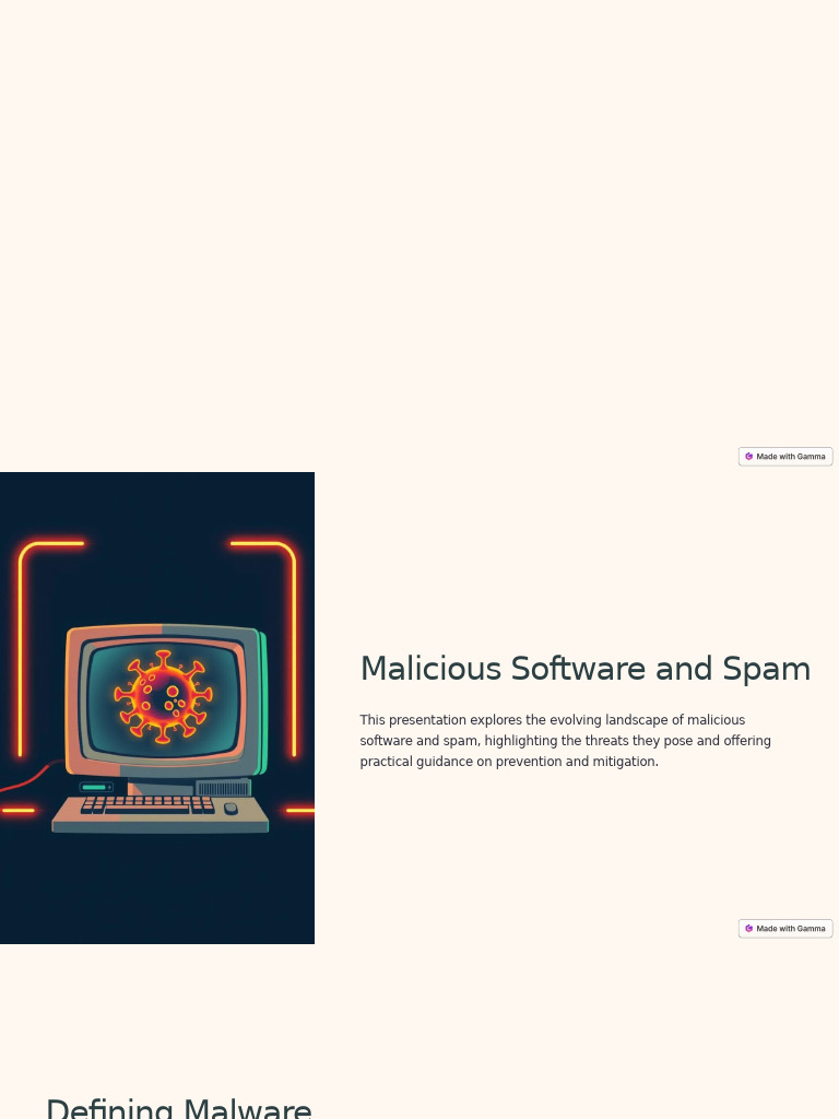 Malicious Software and Spam Threats | PDF | Malware | Email Spam