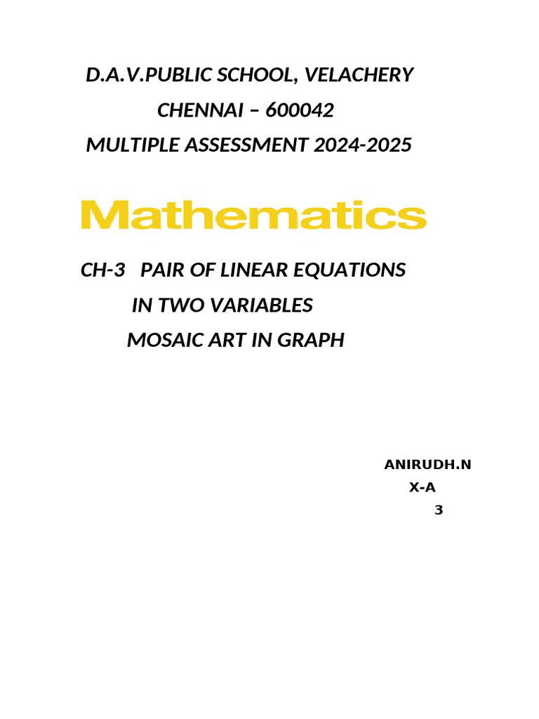 Mosaic Art in Graph | PDF