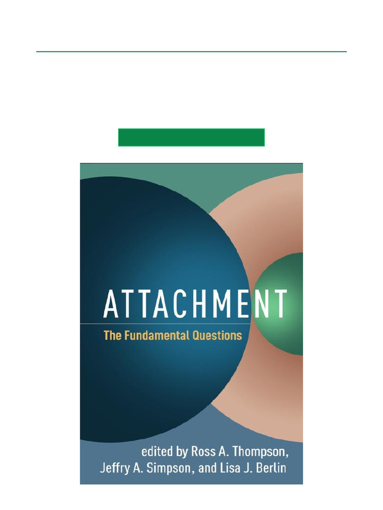 Attachment The Fundamental Questions PDF Ebook With Full Chapters | PDF ...