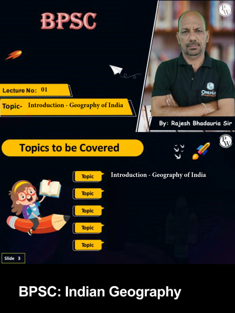 Indian Geography 01 - Class Notes | PDF