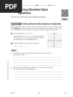 Solved Absolute Value Problems | PDF | Mathematics | Applied Mathematics