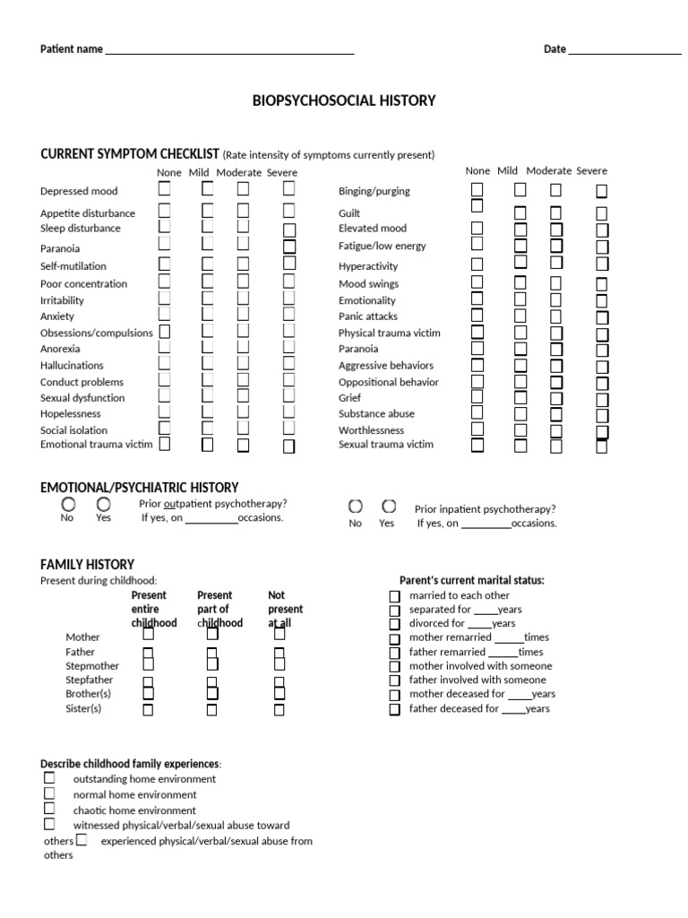 INTAKE and ASSESSMENT TOOLS | PDF | Anxiety | Substance Abuse