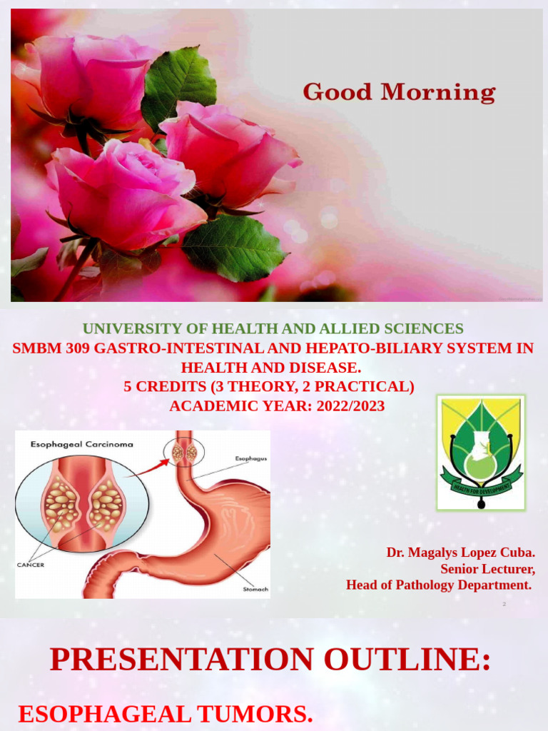 3. ESOPHAGUS TUMOURS | PDF | Esophageal Cancer | Esophagus