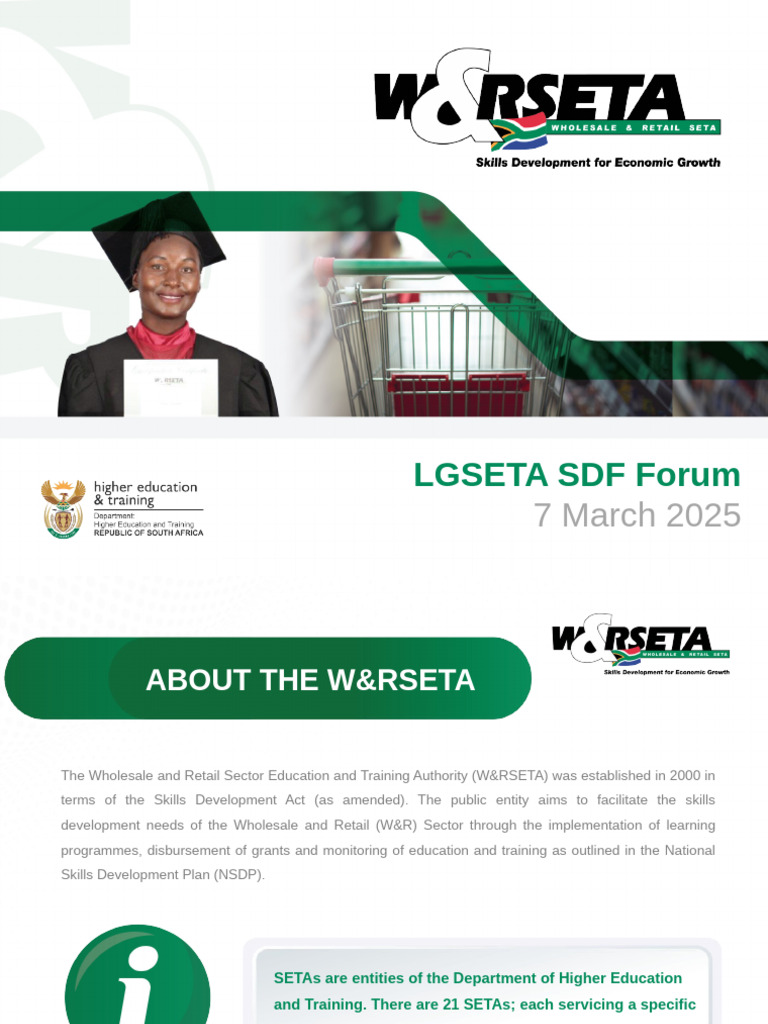 W&RSETA Skills Development Overview | PDF | Small And Medium Sized ...