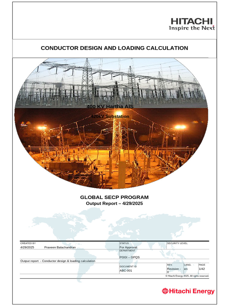 Hartha 400kV Conductor Design Report | PDF | Electrical Resistivity And ...