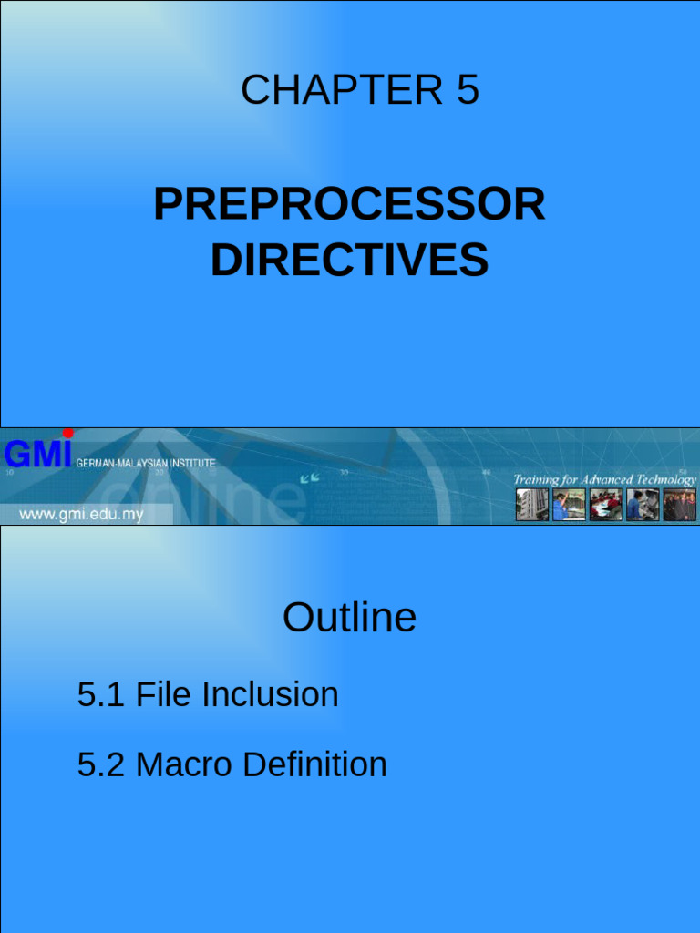 C Preprocessor Directives Explained | PDF | String (Computer Science ...