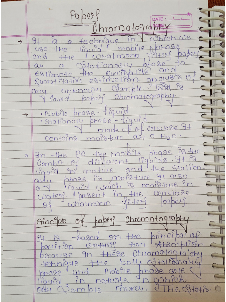 Paper Chromatography and Electrophoresis Unit-3 Ima (KCL) | PDF