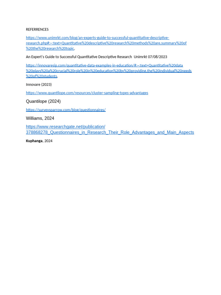 Refer Rence S | PDF