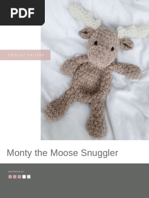 Monty the Moose Snuggler Crochet