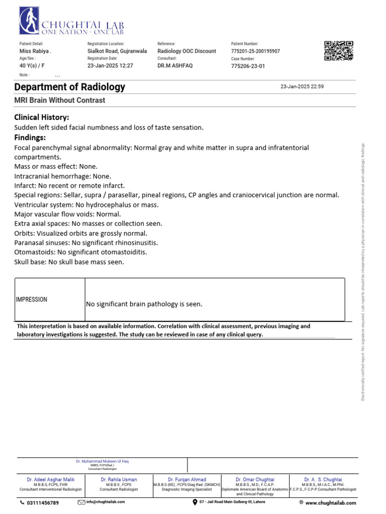 Department of Radiology: Clinical History: Findings | PDF | Radiology ...
