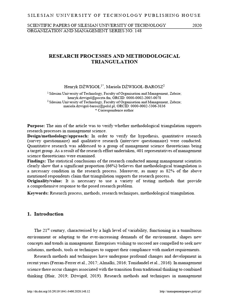 Research Processes and Methodologic | PDF | Methodology | Quantitative ...